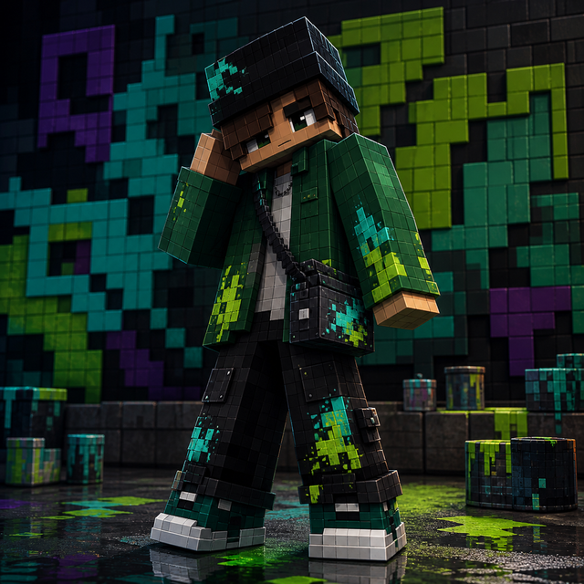 Street Artist: voxel character preview